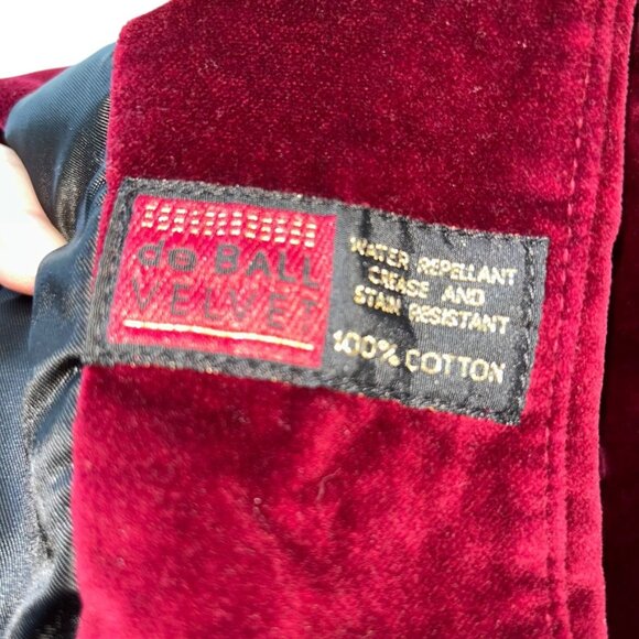 Red Velvet Christmas Coat Girls 5 Excellent condition Charles Dickens Classic - Picture 4 of 5